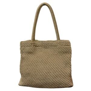 The SAK ELLIOT LUCCA Tan Crochet Purse Handbag Shoulder Bag Tote